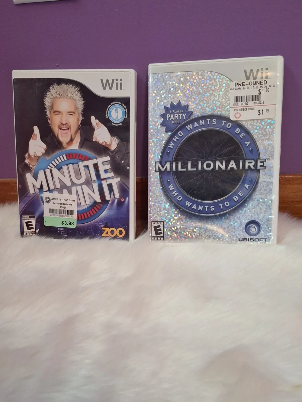 Wii Who Wants to Be a Millionaire & Wii Minute To Win It Set Of 2 Games